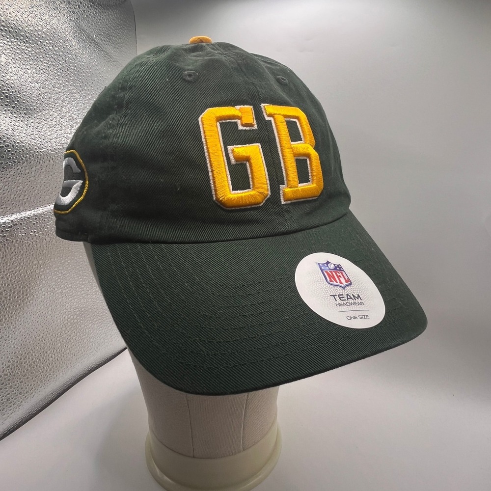 NFL Team Apparel Green Bay Packers Hat Adult OSFA Green NWT Embroidered